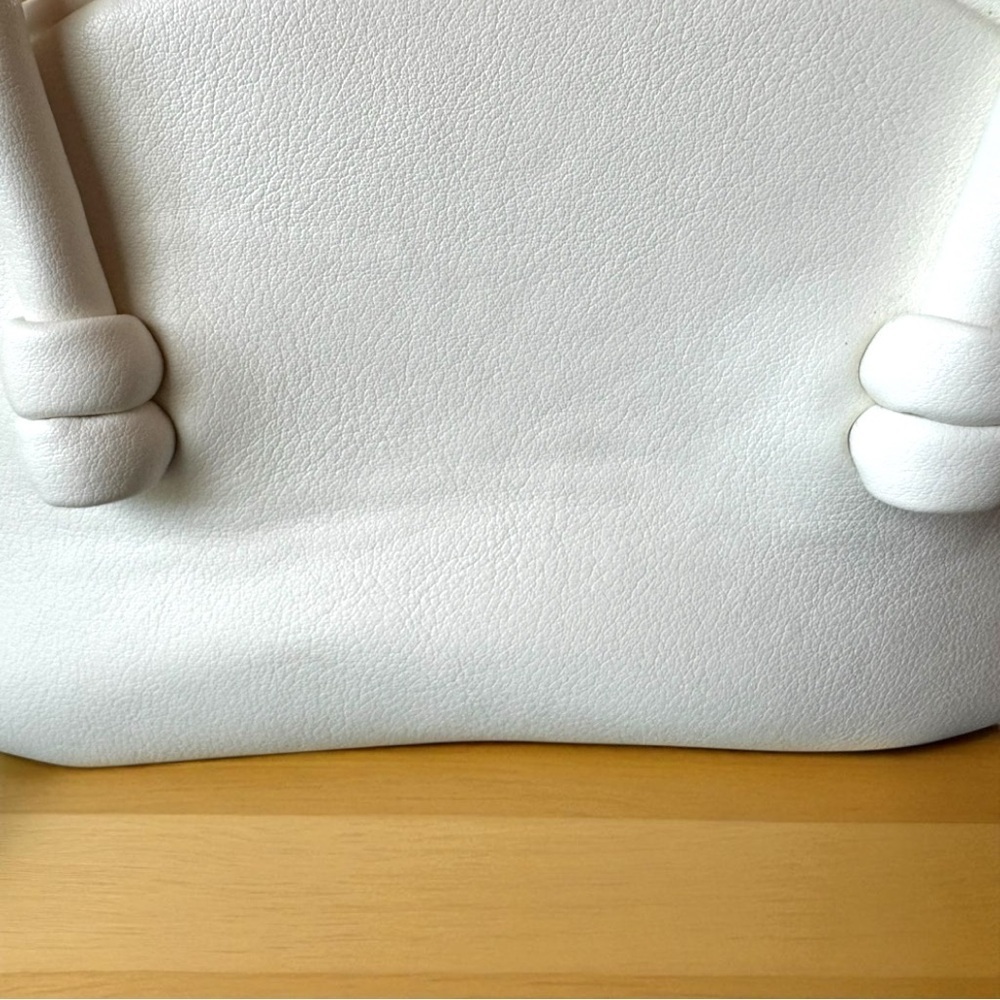 Anthropologie White Mini Top Handle Crossbody Bag – Gold Hardware - Picture 8 of 16
